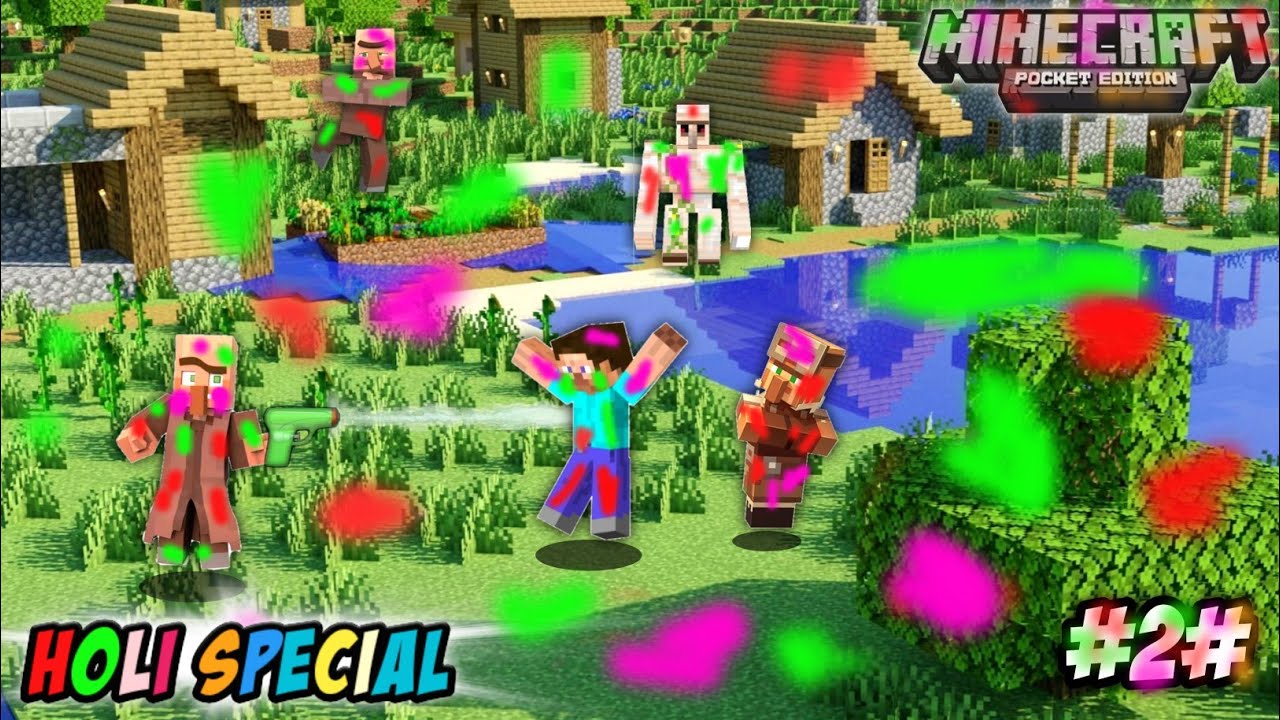I found a village in minecraft survival series Episode 2 (Holi Special ...