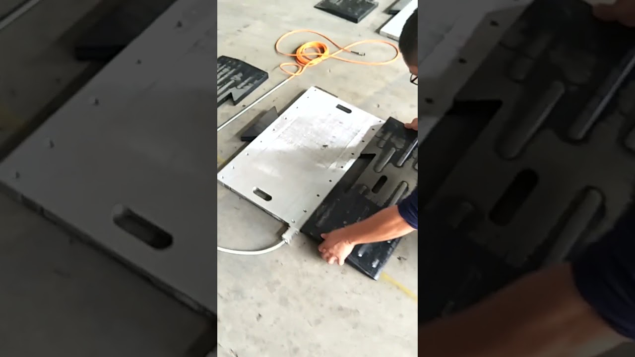 Installation of truck axle weight scale --part 1