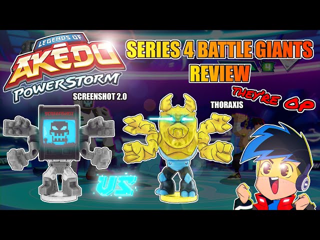 Akedo Series 4 Giants Thoraxis & Screenshot 2.0 Unboxing and Review 