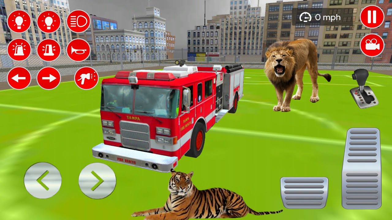 Real Fire Truck Driving Simulator Rescue Games 2022 - Fire Fighting Android Gameplay #4