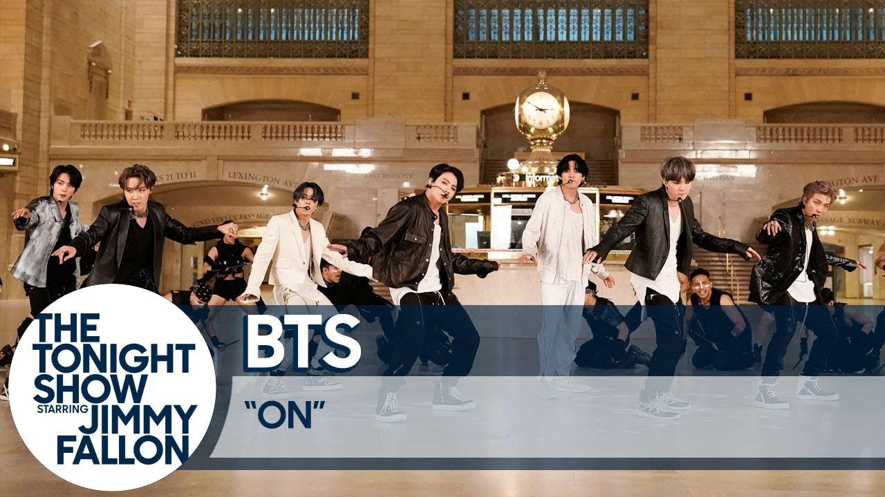 Download BTS Performs "ON" at Grand Central Terminal for The Tonight Show