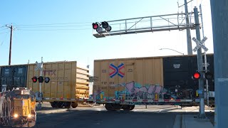 UP 662 LRS44R Local South | E Whitemore Ave. Railroad Crossing, Ceres CA