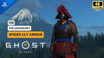 Ghost of Yotei – How to Unlock the LEGENDARY Spider Lily Armor | Map & Story | 4K 60FPS