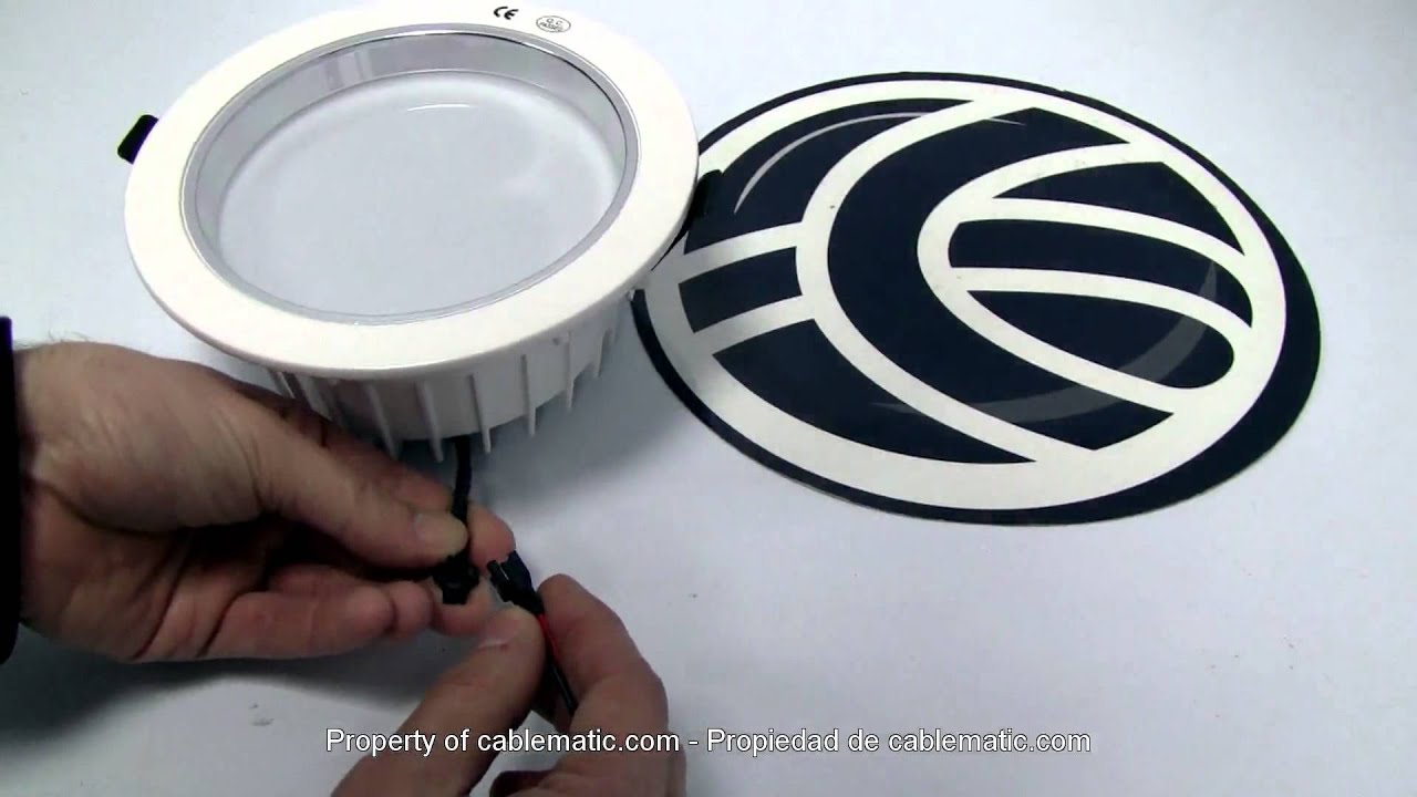 Downlight empotrable LED 24W 210-220mm blanco día distribuido por CABLEMATIC ®