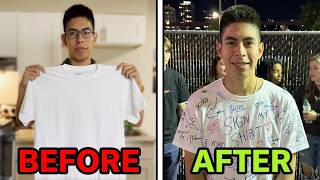 I Let Strangers Sign My Shirt at JOJI's Concert | White Shirt Challenge