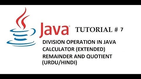 JAVA TUTORIAL # 7 (java calculator)  (URDU/HINDI) [MAHAD MALIK]