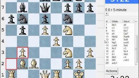 Ruy Lopez: closed, Flohr-Zaitsev system)(C92)  : LIVE Blitz (Speed) Chess #713 vs Sebs (2087)