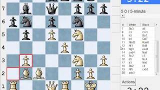 Руй Лопес: закрытый, система Флора-Зайцева)(C92): LIVE Blitz (Speed) Chess #713 vs Sebs (2087)