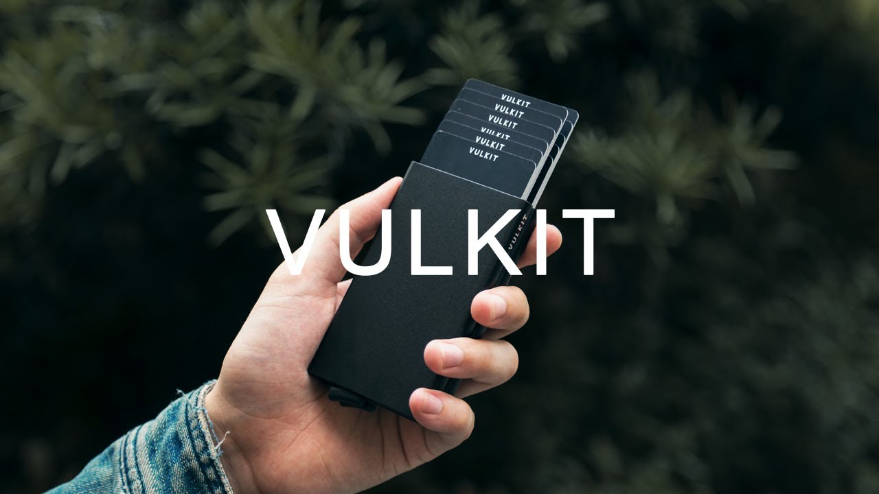 VC102 VULKIT Double Aluminum Cases Pop Up Card Holder Wallet