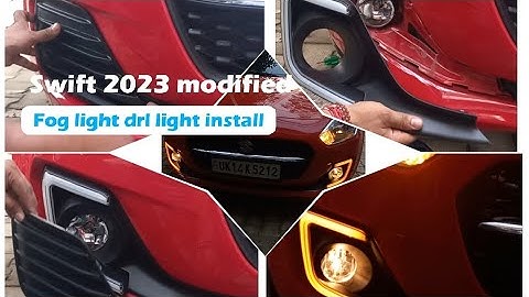 Swift 2023modified drl fog light install #marutisuzuki #swift2023 #basetotop #modified #sonucarremix