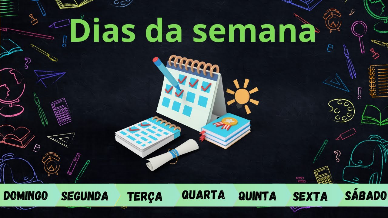 Vamos aprender os 7 dias da semana? - Segunda, Terça, Quarta, Quinta ...