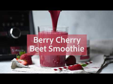 Berry Cherry Beet Smoothie with SuperBeets Energy Plus