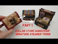 Miniature Steamer Trunk Part 1 Dollar Store Makeover Prepare the box