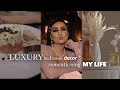 luxury bedroom decor + romanticizing my life | vlog