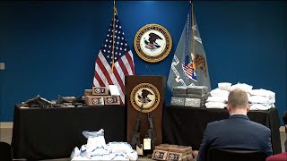 Local And Federal Authorities Hold Press Conference Regarding Drugs And Firearms Crime Crackdown