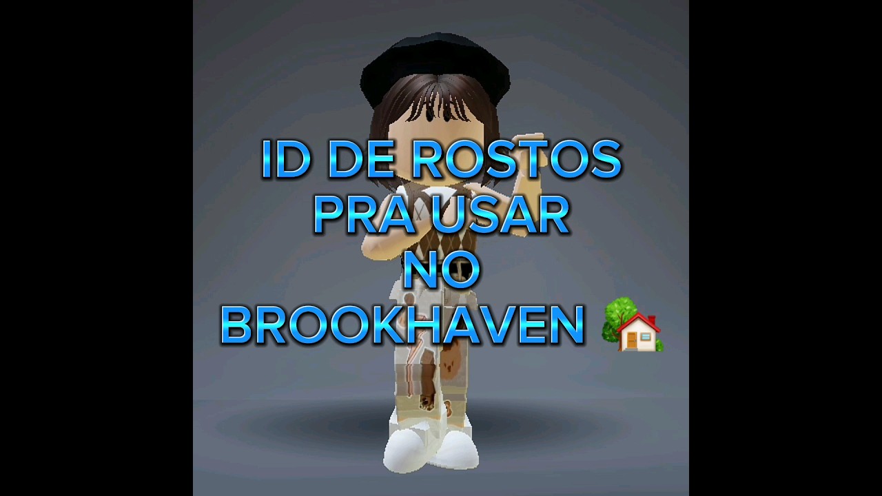 ID DE ROSTOS PRA USAR NO BROOKHAVEN 🏡 #roblox 