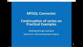 MFSQL Connector Inserting New Object