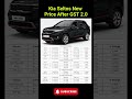 Kia Seltos Price After GST 2.0 🚗
