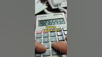 switch off Canon calculator