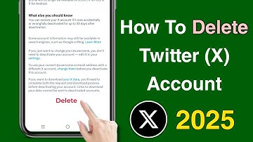 how to delete twitter (X) account permanently 2025 | twitter account delete kaise kare