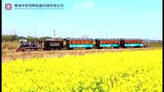 CRRC developed a project where they opened sightseeing train routes of blooming rape blossom flowers