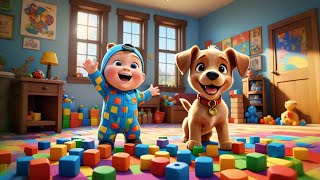 Five Toy Blocks Stack to the Sky | Counting and Building Song for Kids | Educational Nursery Rhymes