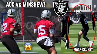 Las Vegas Raiders QB1 Battle HEATS UP  + Maxx Crosby Looks TERRIFYING  Raiders OTA Highlights