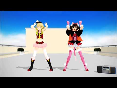 [MMD] ようかい体操第一/Dissolved gymnastics first - Natsumi & Mei