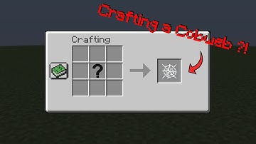 How to craft a COBWEB in Minecraft