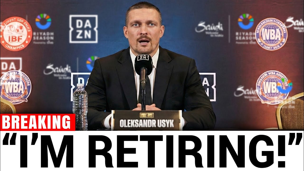 BREAKING: Oleksandr Usyk Announces Retirement at Press Conference