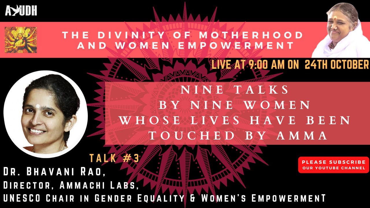 THE DIVINITY OF MOTHERHOOD & WOMEN EMPOWERMENT: DR. BHAVANI RAO ...