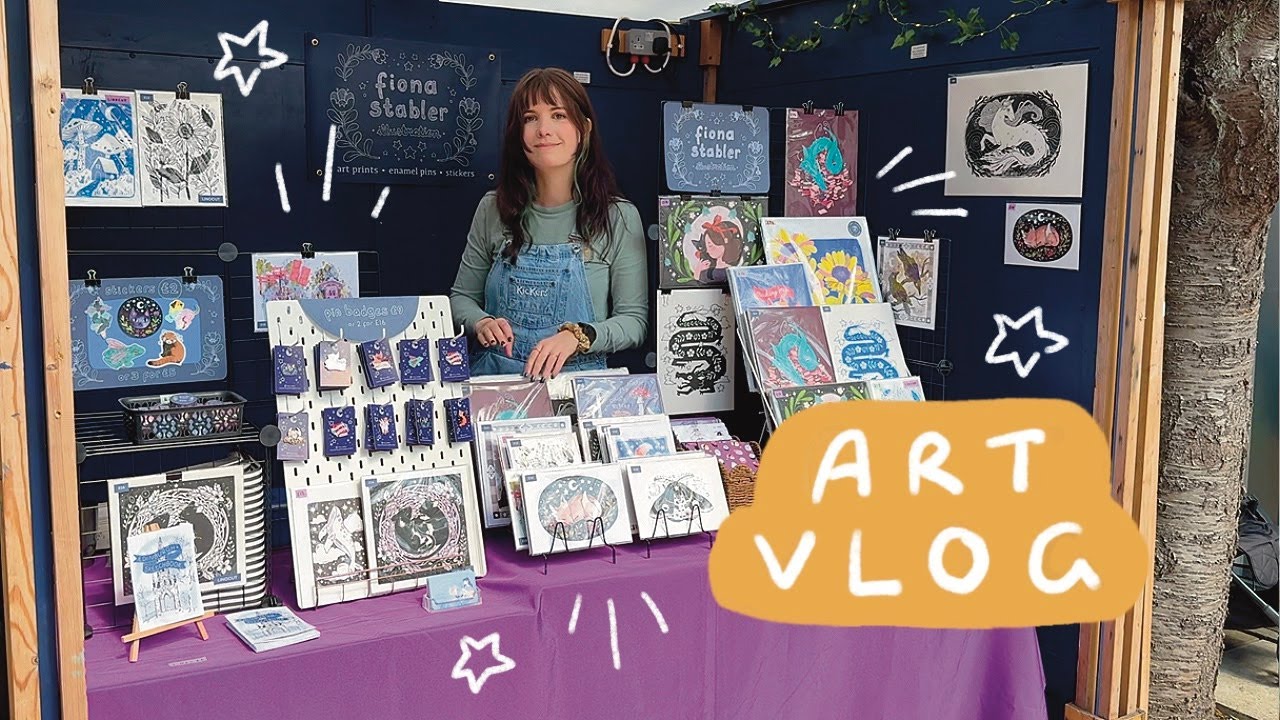 art market week! ⭐️ artist life in Edinburgh, Scotland