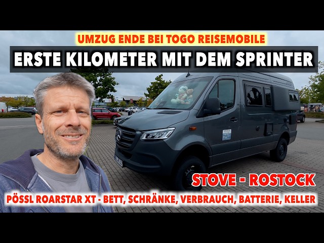 #1483 Umzug Ende | SPRINTER EINROLLEN, Pössl Roadstar XT | Einkaufsstress in Rostock |