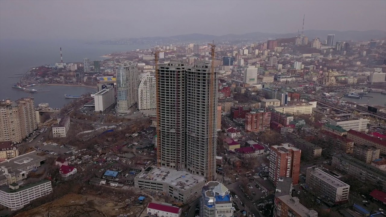 Строительная площадка ЖК "Аквамарин" Владивосток. Март 2019 (2) - YouTube