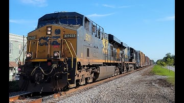 NB CSX Local rolls through Lake City with ES40DC duo
