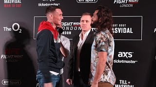 Darren Till Vs Jorge Masvidal Ufc London Media Day Staredown - Mma Fighting