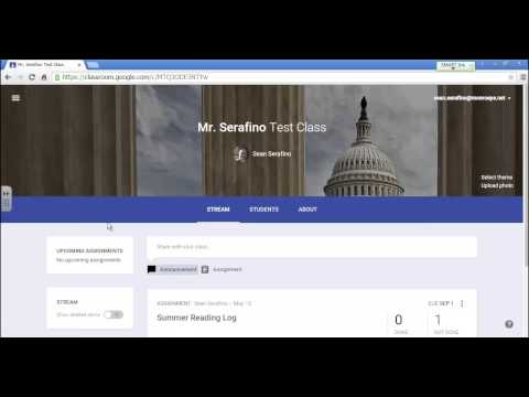 Summer Reading Log in Google Classroom (Teachers)