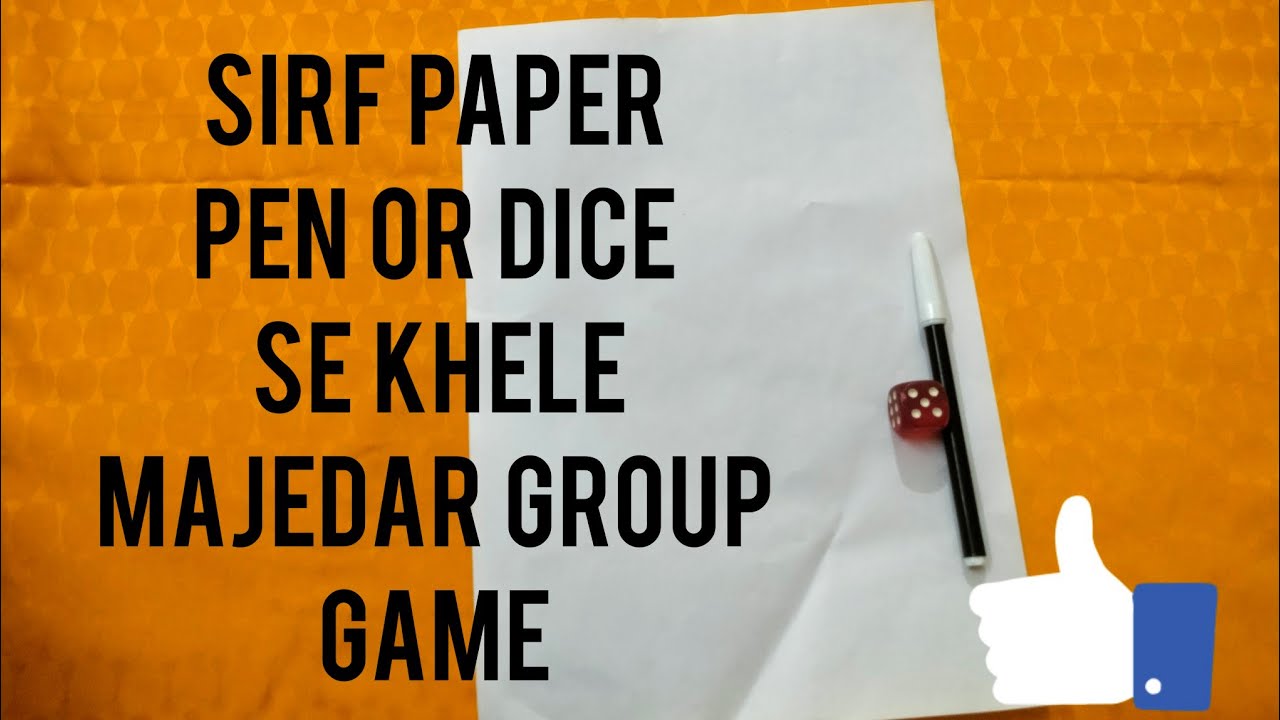big group/game/with/paper pen and dice/no preperation game/for kitty party - YouTube