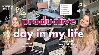 DAY IN MY LIFE: working 9-5 & as a content creator ✨ @HaileyinBookland