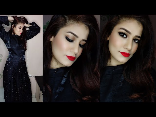 black dress makeup