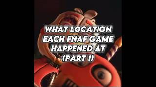 What Location Each FNAF Game Happened At (Part 1) #shorts#fnaf#fnafedit#fyp#fnafmovie#freddy#viral