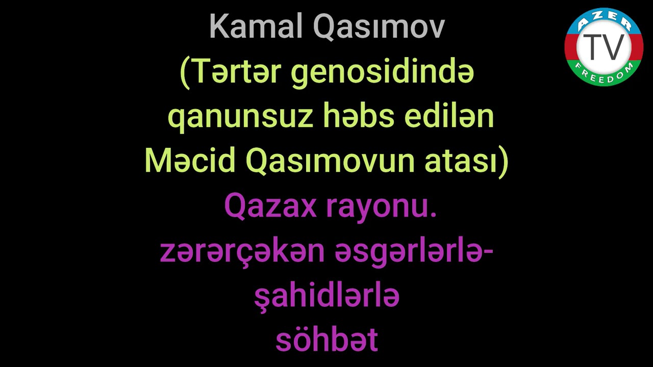 29.3.21: Tərtər genosidində işgəncə görən şahidlərin gizli səs yazıları yayıldı.