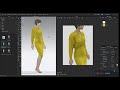 CLO3D -Time lapse Making the Yellow Dress