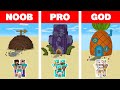 Minecraft NOOB vs PRO vs GOD: FAMILY SPONGEBOB HOUSE BUILD CHALLENGE / Animation