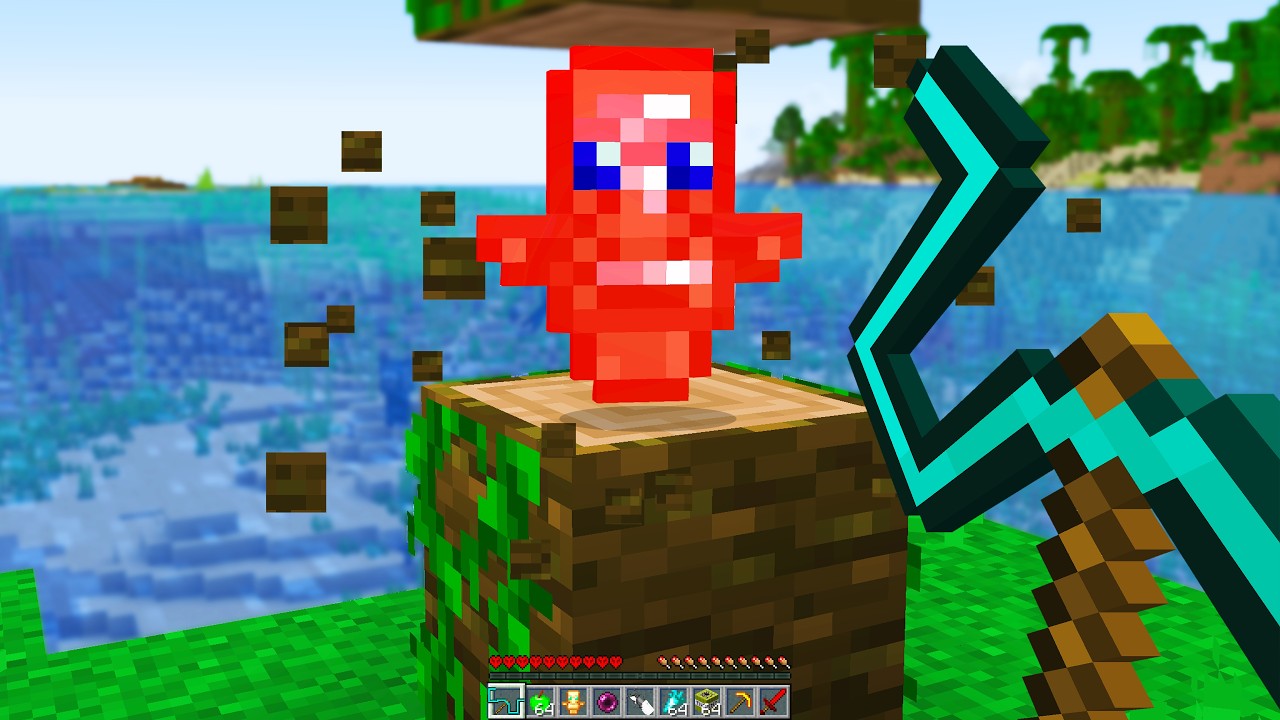 Minecraft, but Drops are Secretly Cursed..