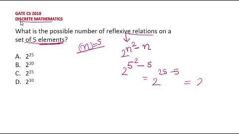 DISCRETE MATHEMATICS GATE CS PYQ 2010
