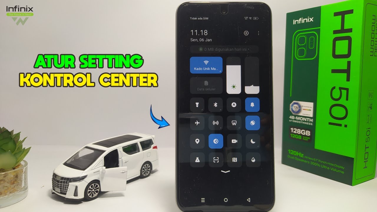 Control Infinix Cara Mengatur Control Center di Hp Infinix Hot 50i - YouTube
