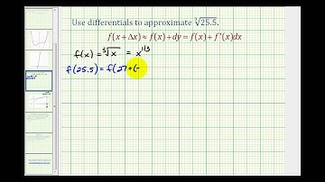 Ex:  Using Differentials to Approximate the Value of a Cube Root.