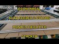 Economical type automatic feeder 2 colors printer rotary diecutter stacker for carton box making