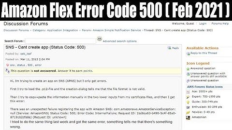 Amazon Flex Error Code 500( Feb 2021) Know The Cause! Watch Now!  Scam Adviser Reports